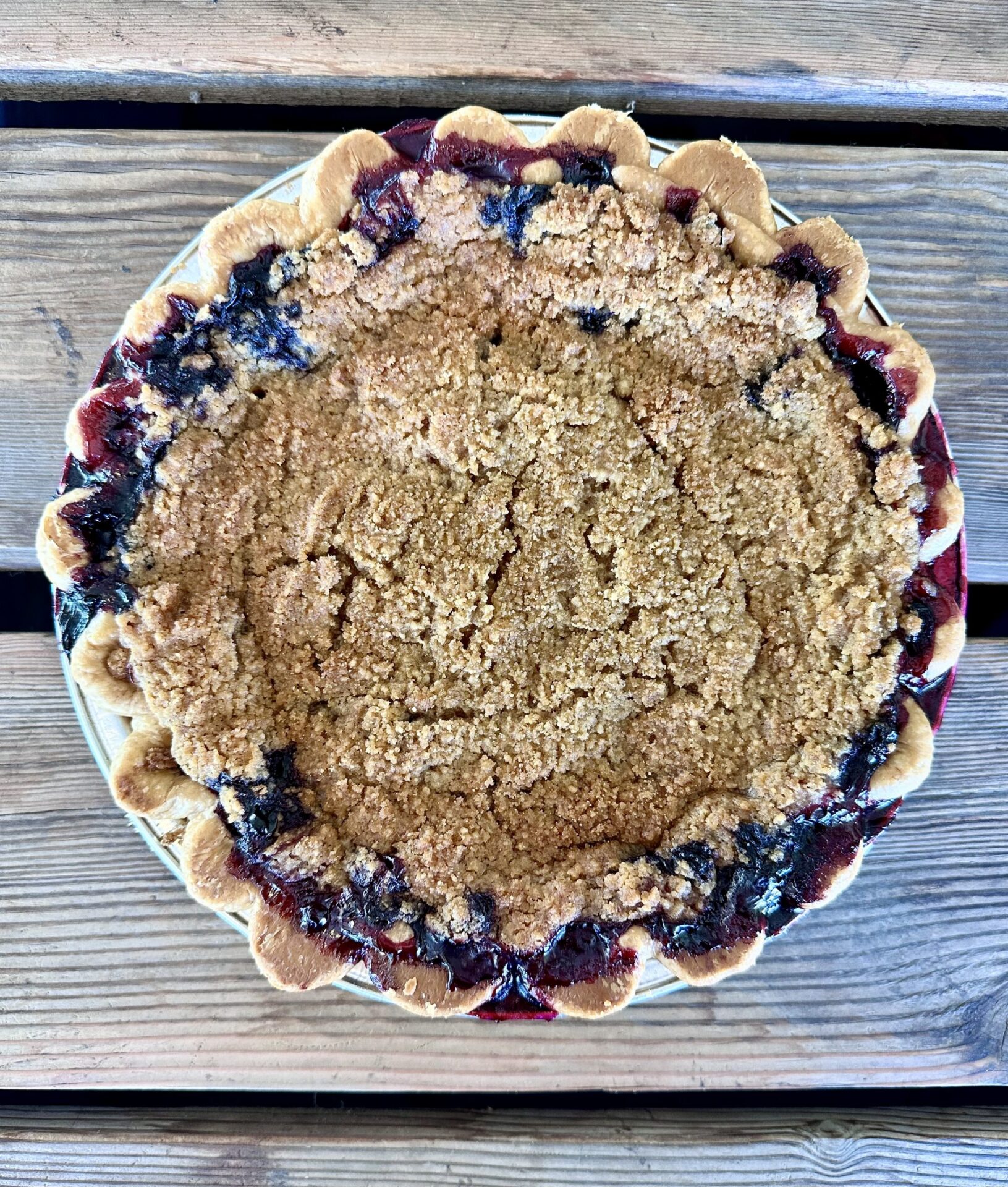 Blueberry Rhubarb Pie - Little Bake Shop