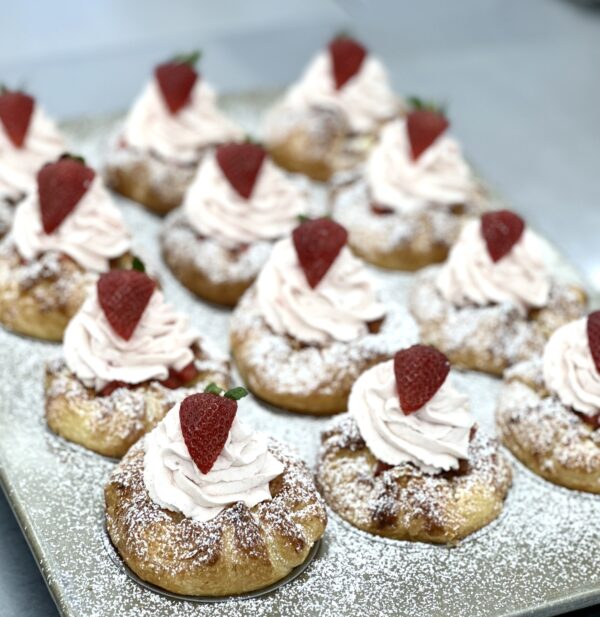 Strawberries and Cream Danish